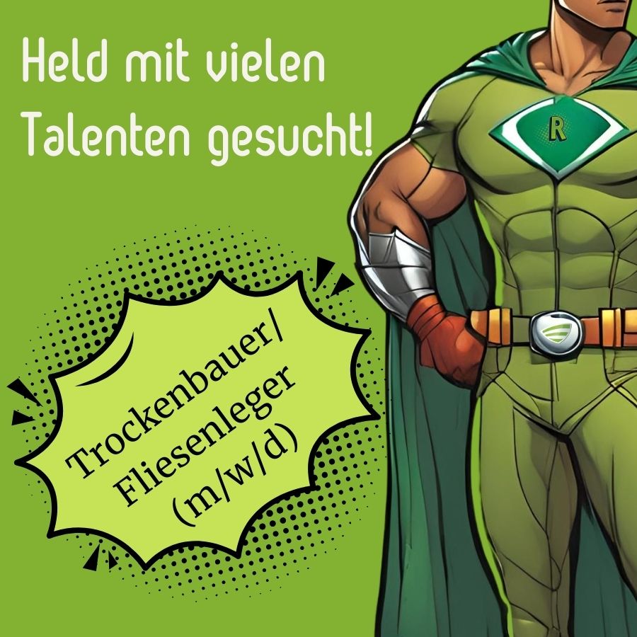 Trockenbauer / Fliesenleger gesucht. Bewerbe Dich jetzt!